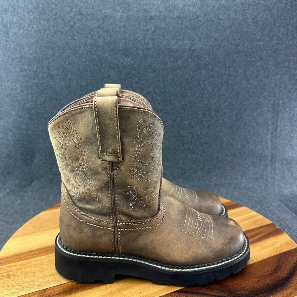 Ariat Fat Baby Brown Leather Cowgirl Boots Style 10000822 Women's Size 7B